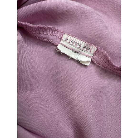 Forever 21 Y2K Satin Cowl Neck Slip Dress Womens S Pink Feminine Fairy Silky - Picture 14 of 15
